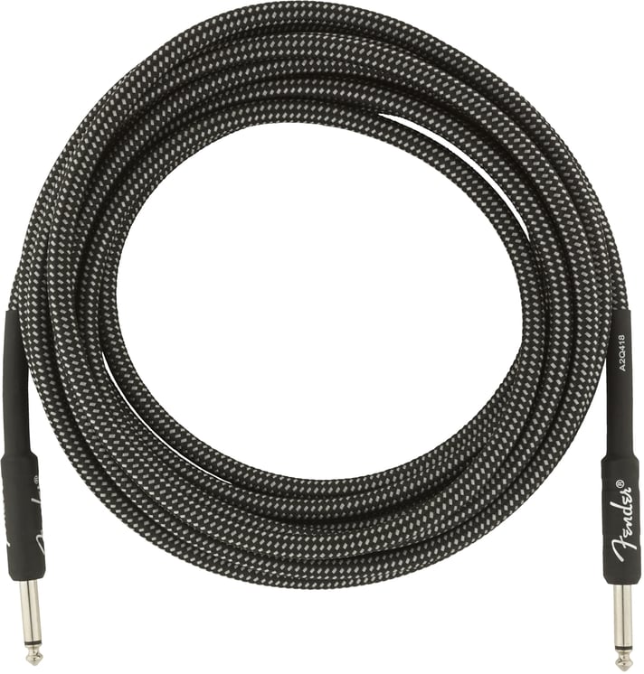 FENDER PROFESSIONAL SERIES 15FT INSTRUMENT CABLE, GRAY TWEED