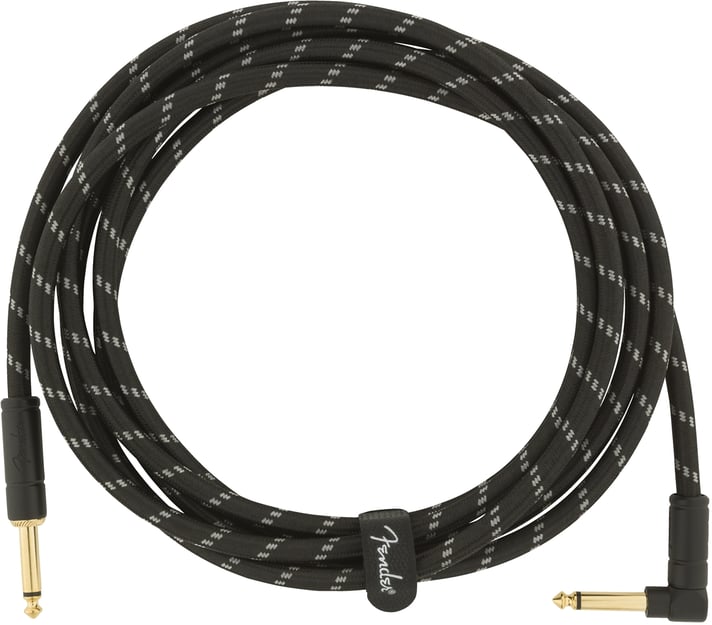 Fender Deluxe Series Instrument Cable S/A 10ft Black Tweed