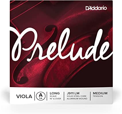 D'Addario Prelude Viola Strings (Single A)