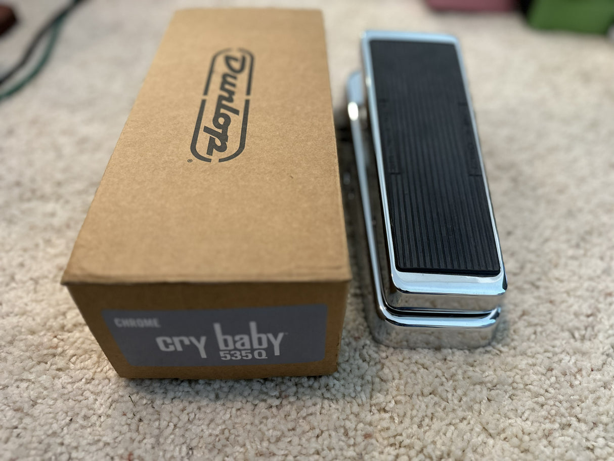 Used Dunlop 535Q Chrome Cry Baby Wah Pedal