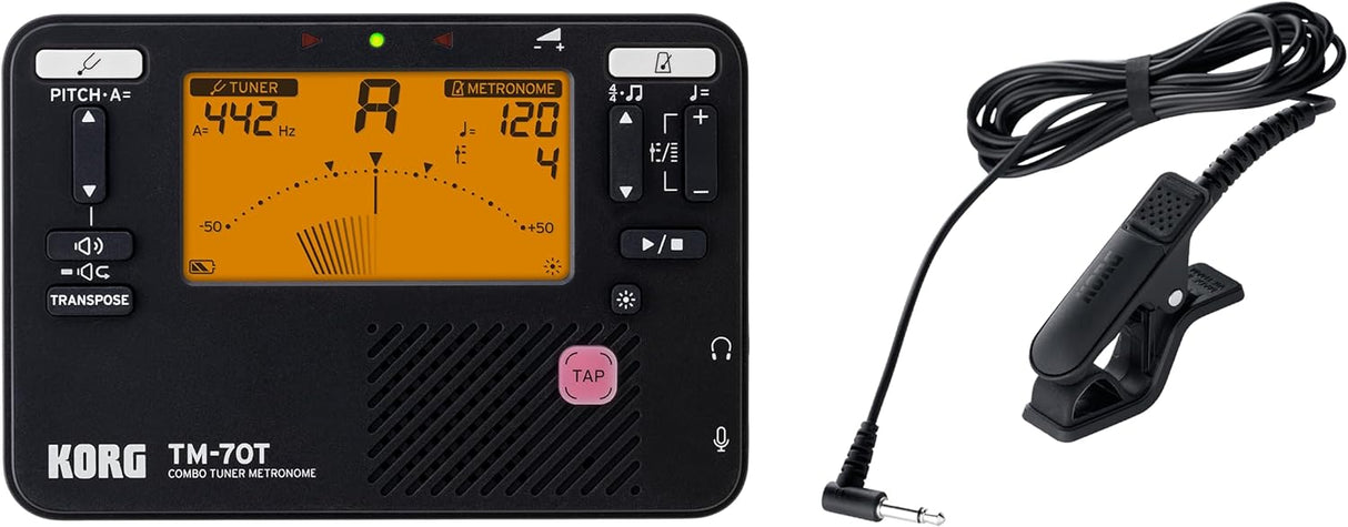 Korg TM70 Combo Tuner/Metronome w/Contact Mic