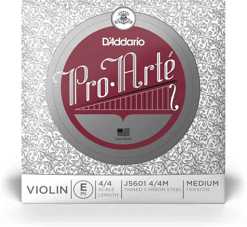 D'Addario Pro-Arte Medium Tension Violin Strings (Single E)