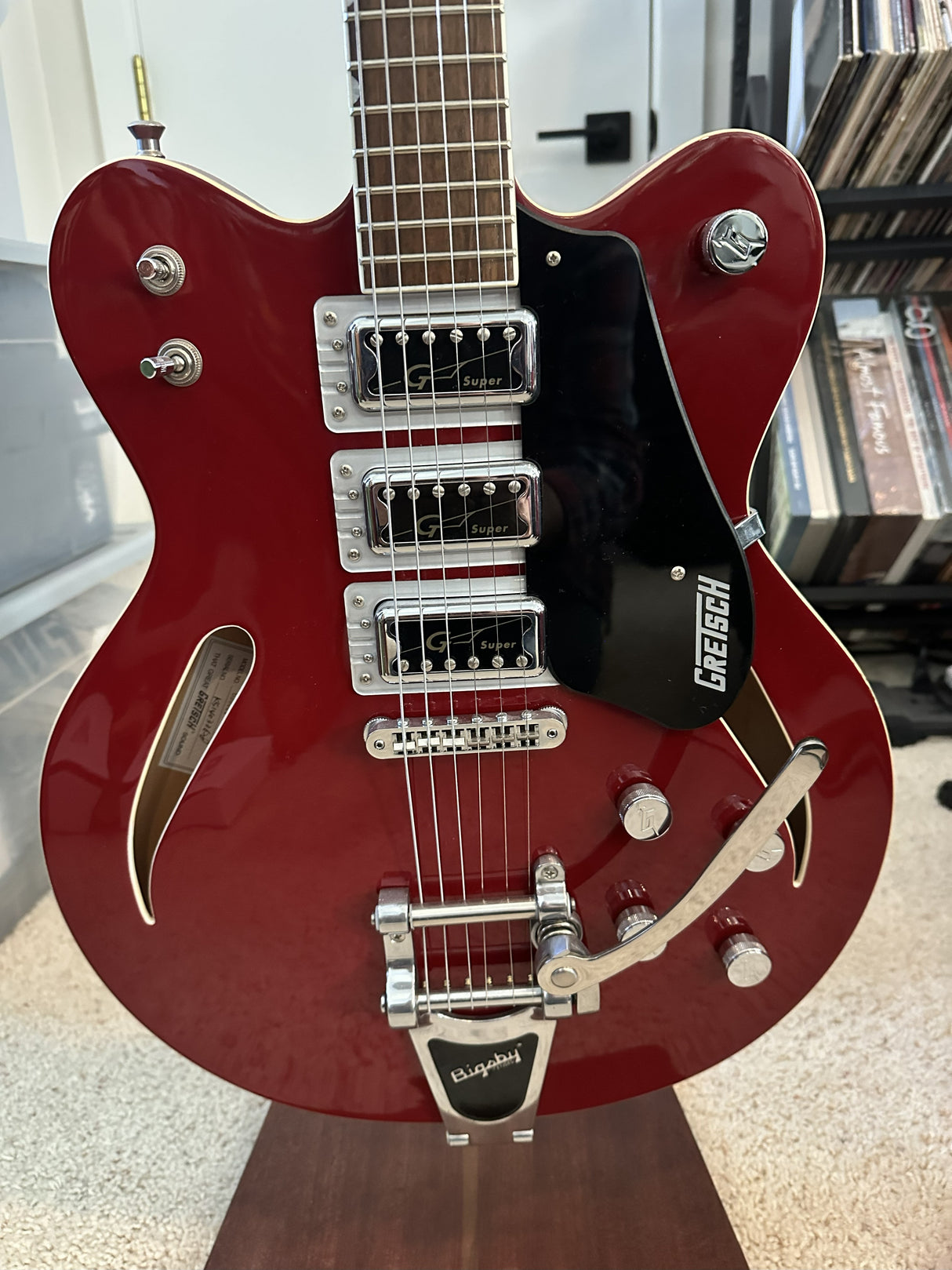 Used 2014 Gretsch 5622T-CB 3-pickup Semi-Hollow Body Red w/HSC