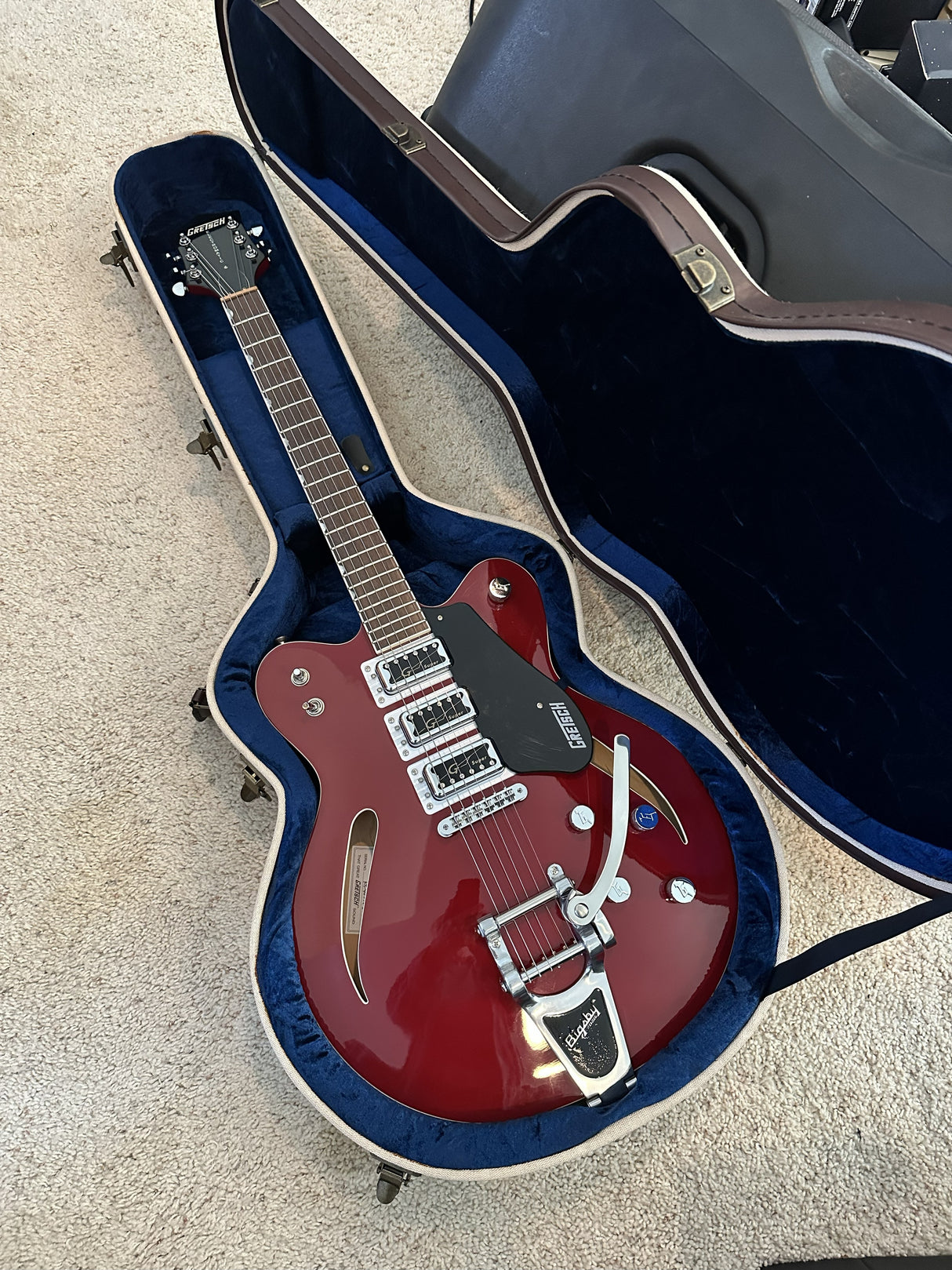 Used 2014 Gretsch 5622T-CB 3-pickup Semi-Hollow Body Red w/HSC