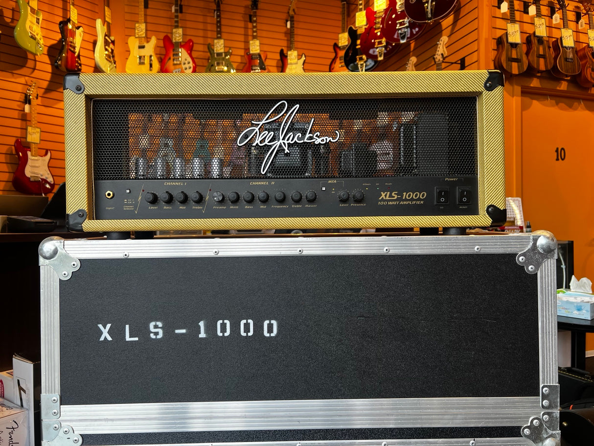 Used Lee Jackson XLS-1000 100-watt Handwired Amp Head and Road Case