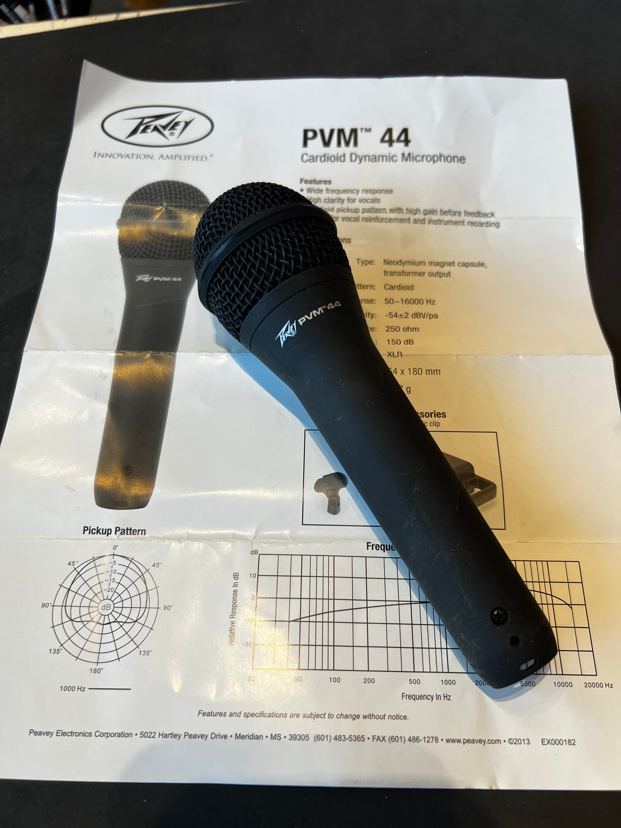 Used Peavey PVM44 Dynamic Microphone