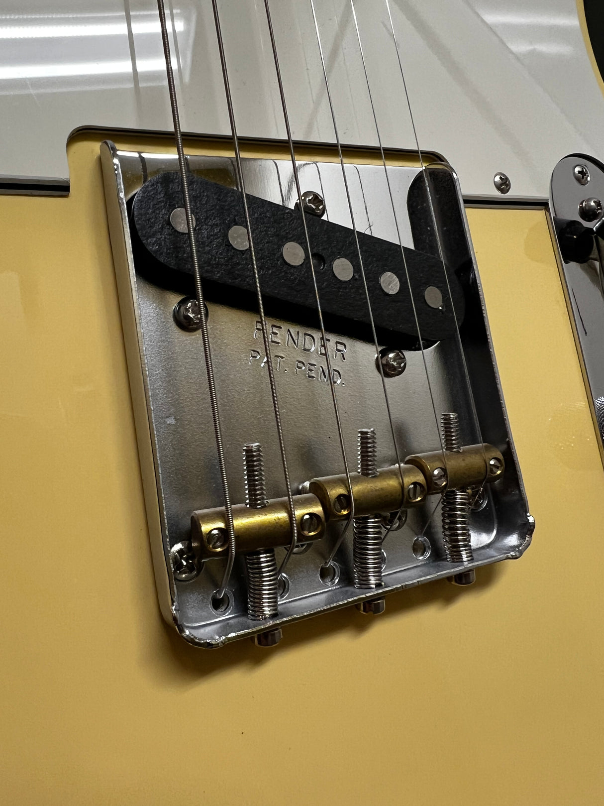 Used 2019 Fender American Performer Telecaster Humbucker Vintage White