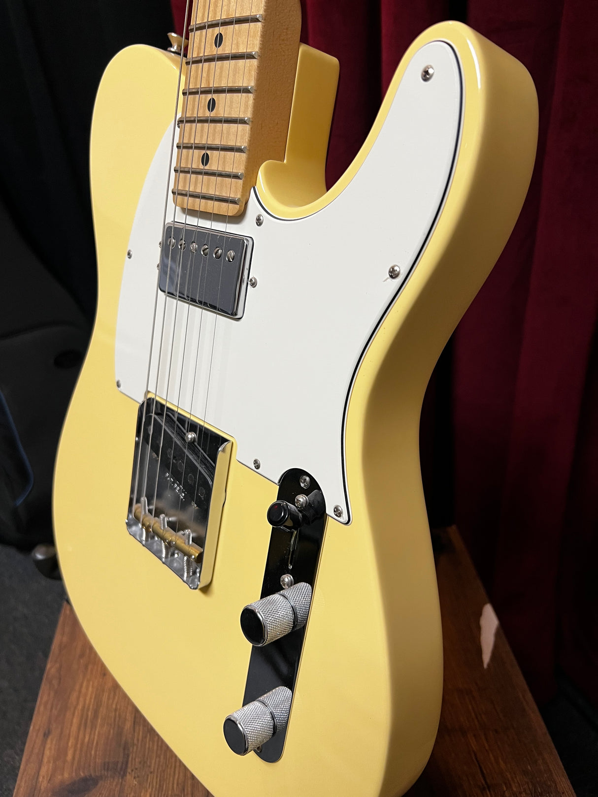 Used 2019 Fender American Performer Telecaster Humbucker Vintage White