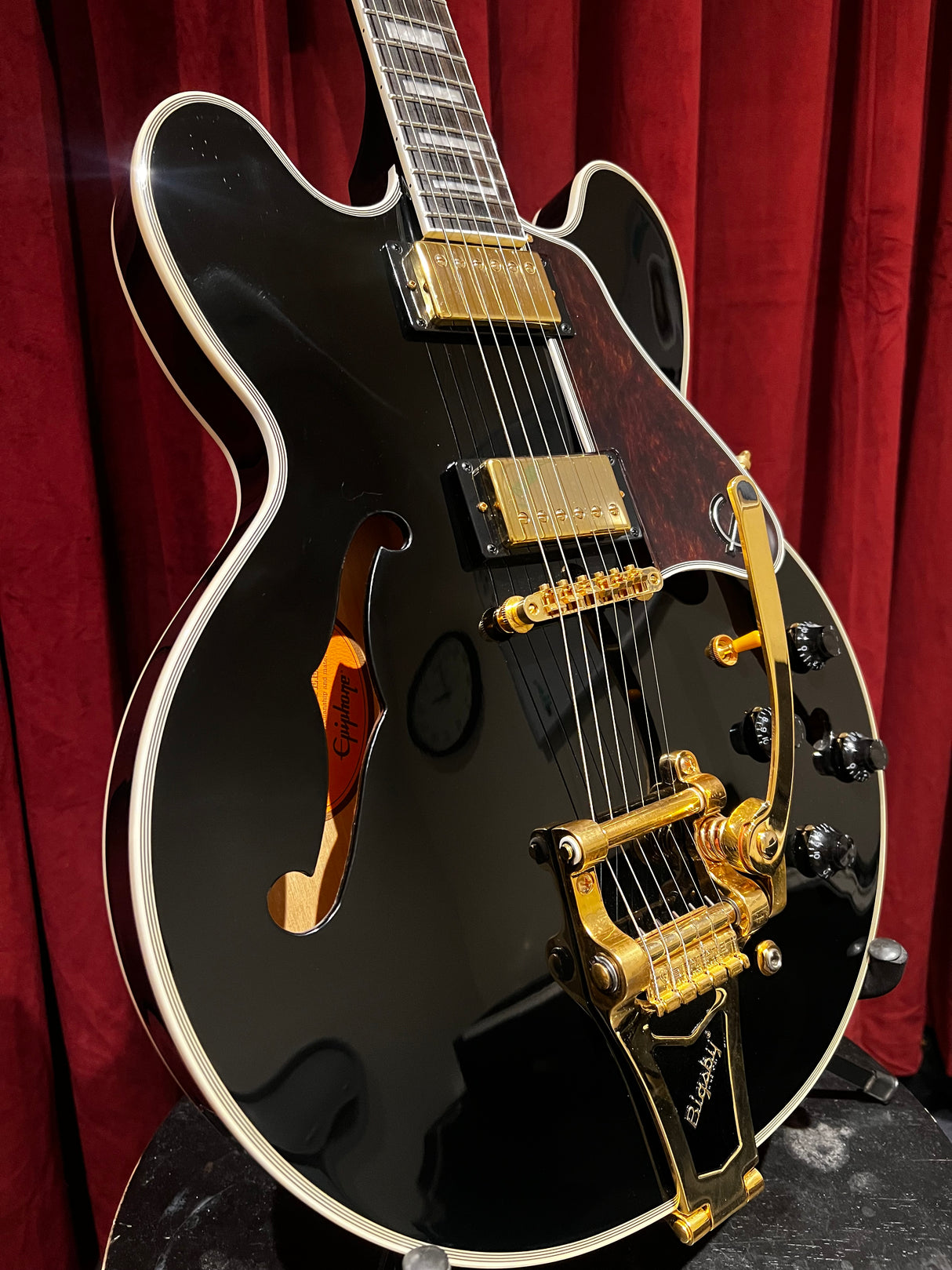 Used 2019 Epiphone Joe Bonamassa LTD ES355 (Black) w/OHSC