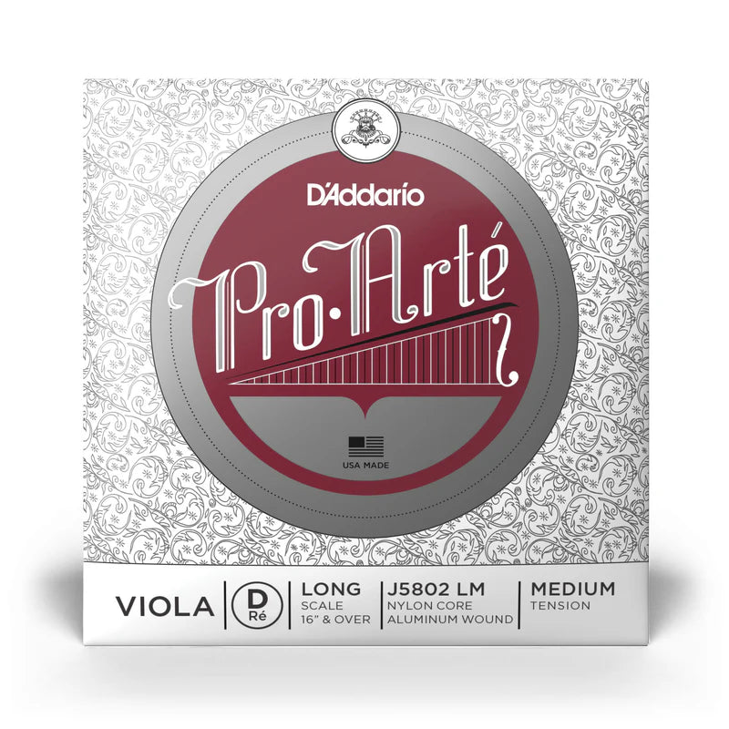 D'Addario Pro-Arte Medium Tension Viola Strings (Single D)