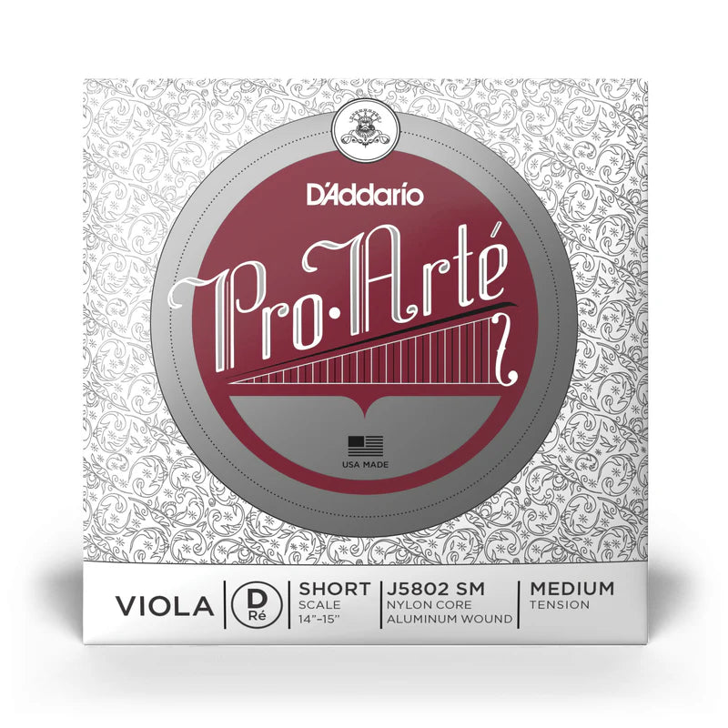 D'Addario Pro-Arte Medium Tension Viola Strings (Single D)
