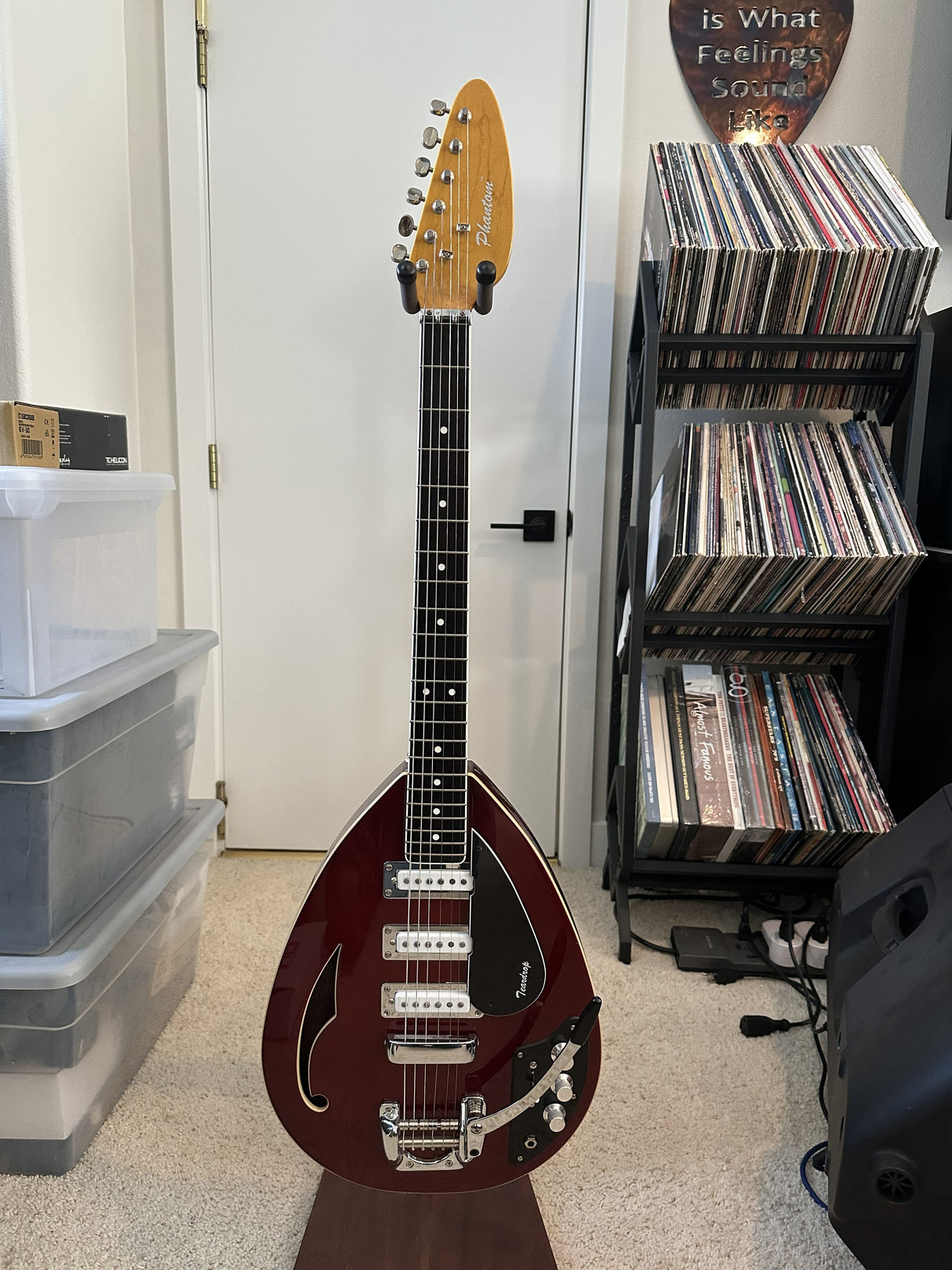 Used Phantom Guitar Works Teardrop Electric Guitar wOHSC