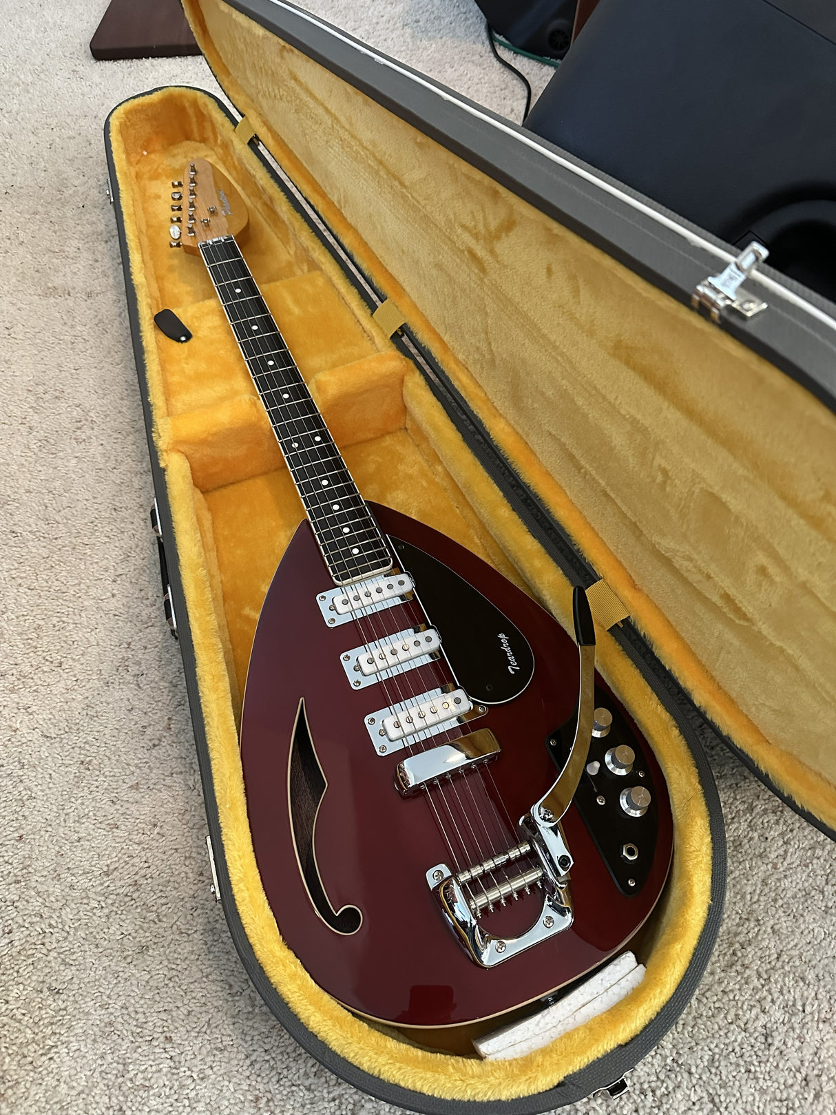 Used Phantom Guitar Works Teardrop Electric Guitar wOHSC