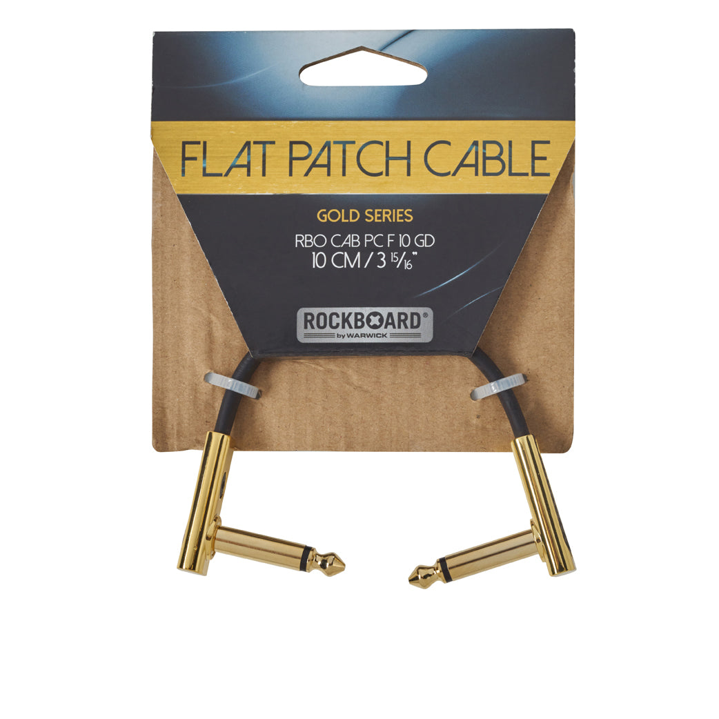 RockBoard Gold Flat Patch Cable 3.94"