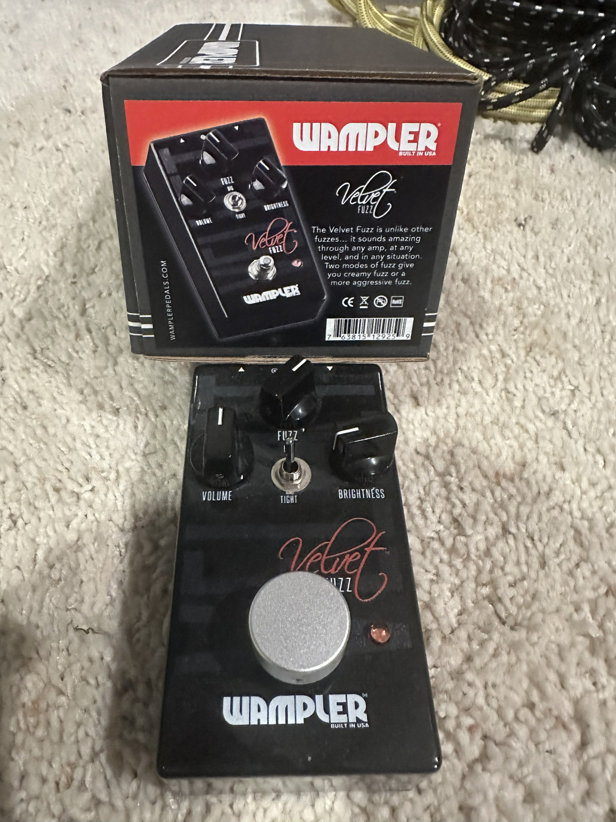 Used Wampler Velvet Fuzz Pedal