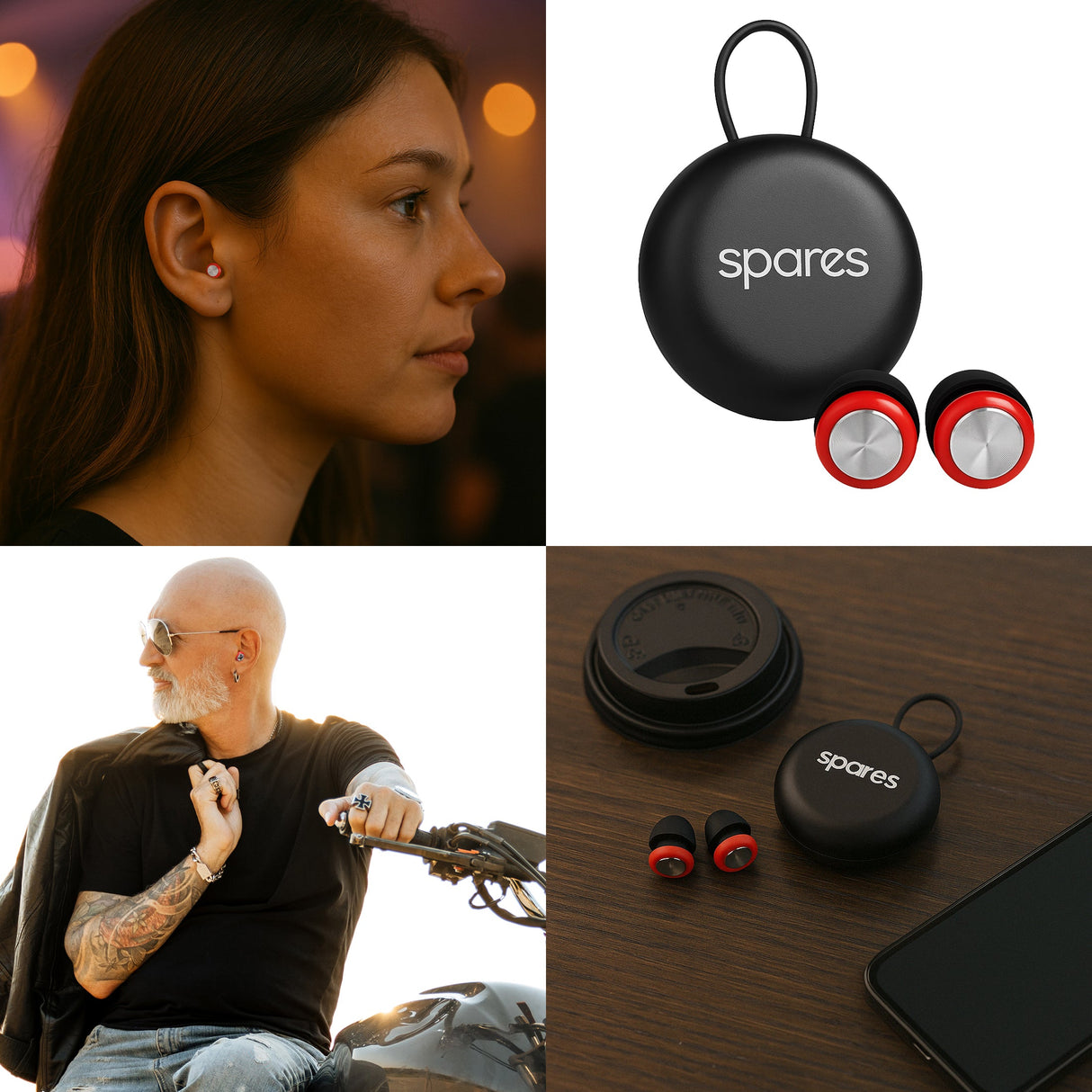 High Fidelity Concert Earplugs – Reusable Hearing Protection, Clear Sound