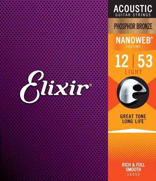 Elixir Phosphor Bronze Nanoweb Acoustic 11-52