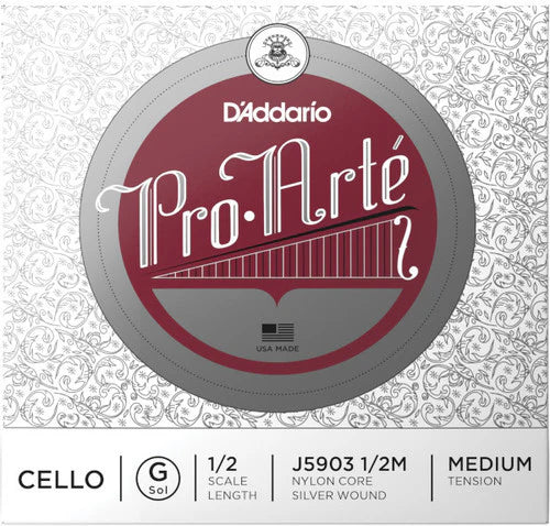 D'Addario Pro-Arte Medium Tension Cello Strings (Single G)