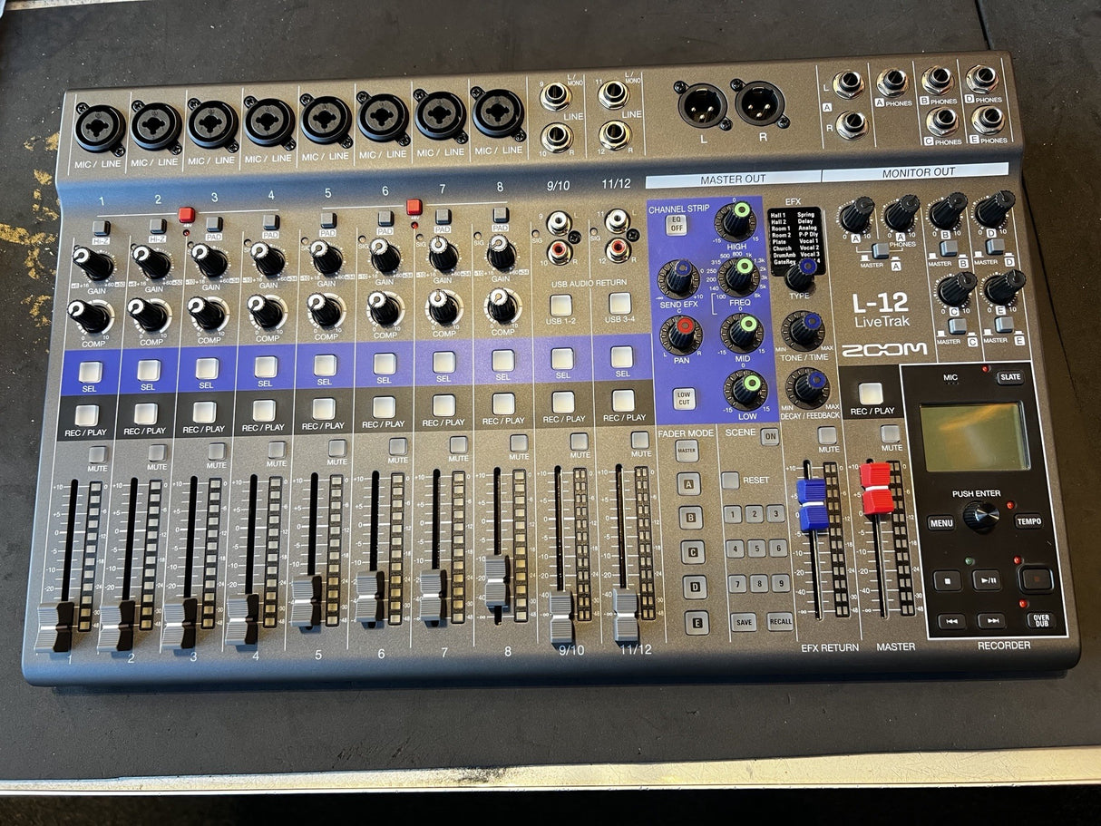 Mint Condition Zoom LiveTrak L-12 Digital Mixer w/original box