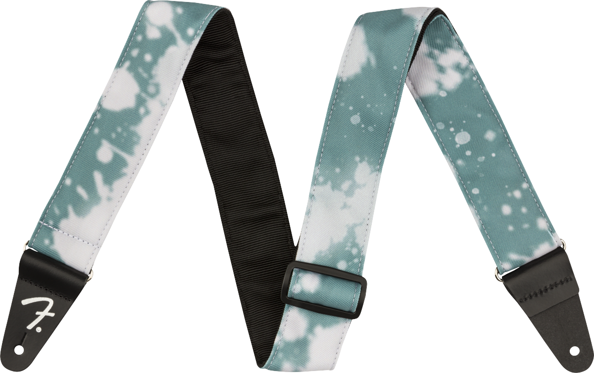 Fender Tie Dye Acid Wash Strap, Teal