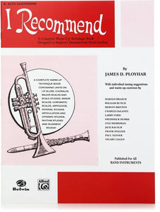 I Recommend - Eb Alto Saxophone