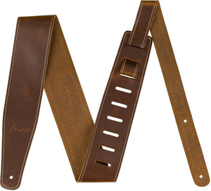 Fender Broken-In Leather Strap - Tan