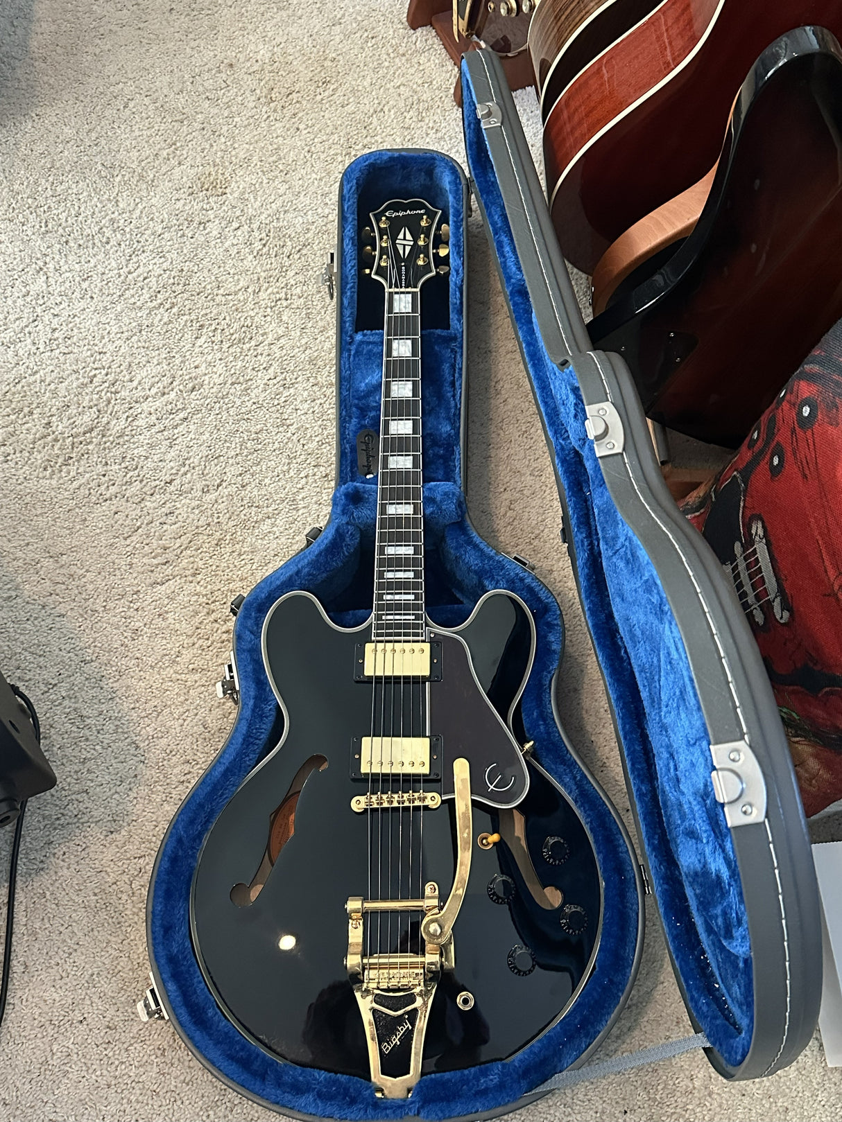 Used 2019 Epiphone Joe Bonamassa LTD ES355 (Black) w/OHSC