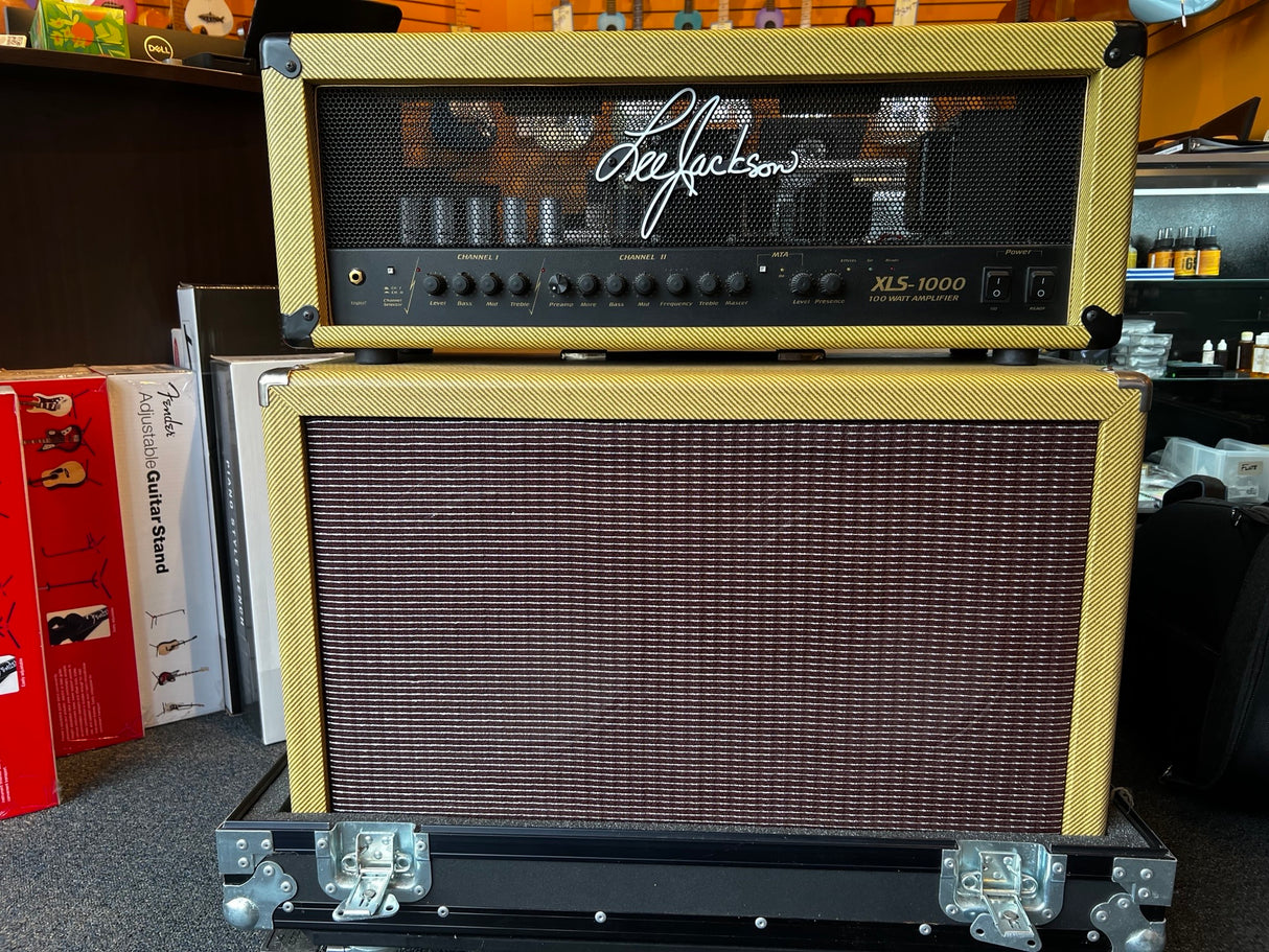 Used Lee Jackson XLS-1000 100 watt Handwired Amp & 2x12 Cab