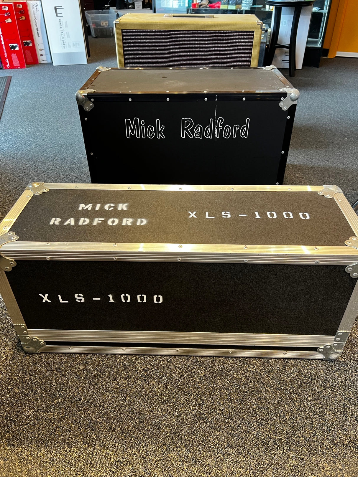 Used Lee Jackson XLS-1000 100 watt Handwired Amp & 2x12 Cab