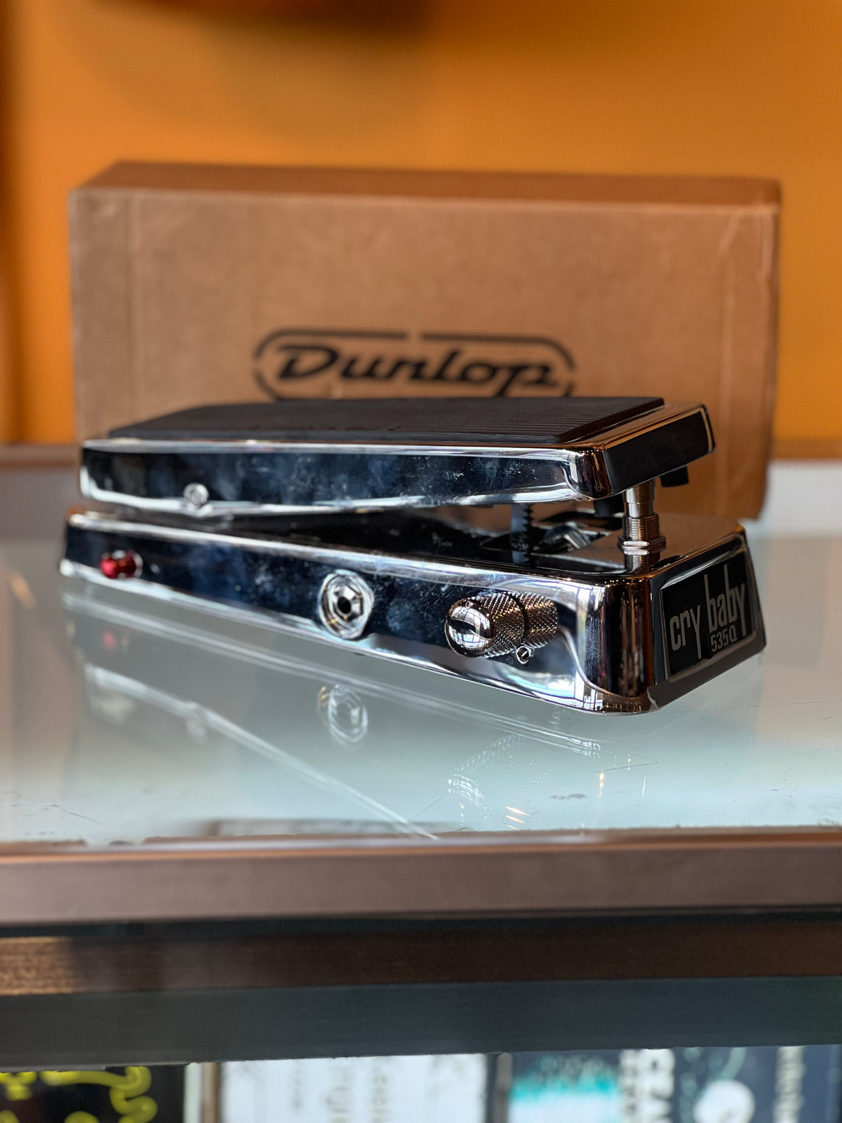 Used Dunlop 535Q Chrome Cry Baby Wah Pedal