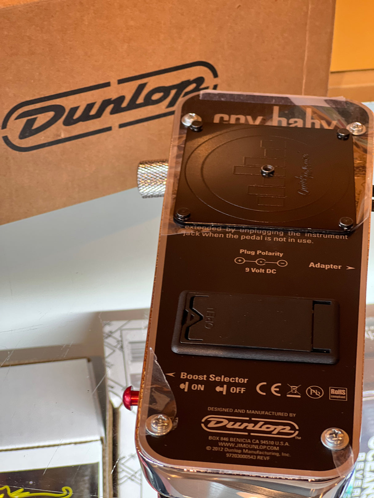 Used Dunlop 535Q Chrome Cry Baby Wah Pedal