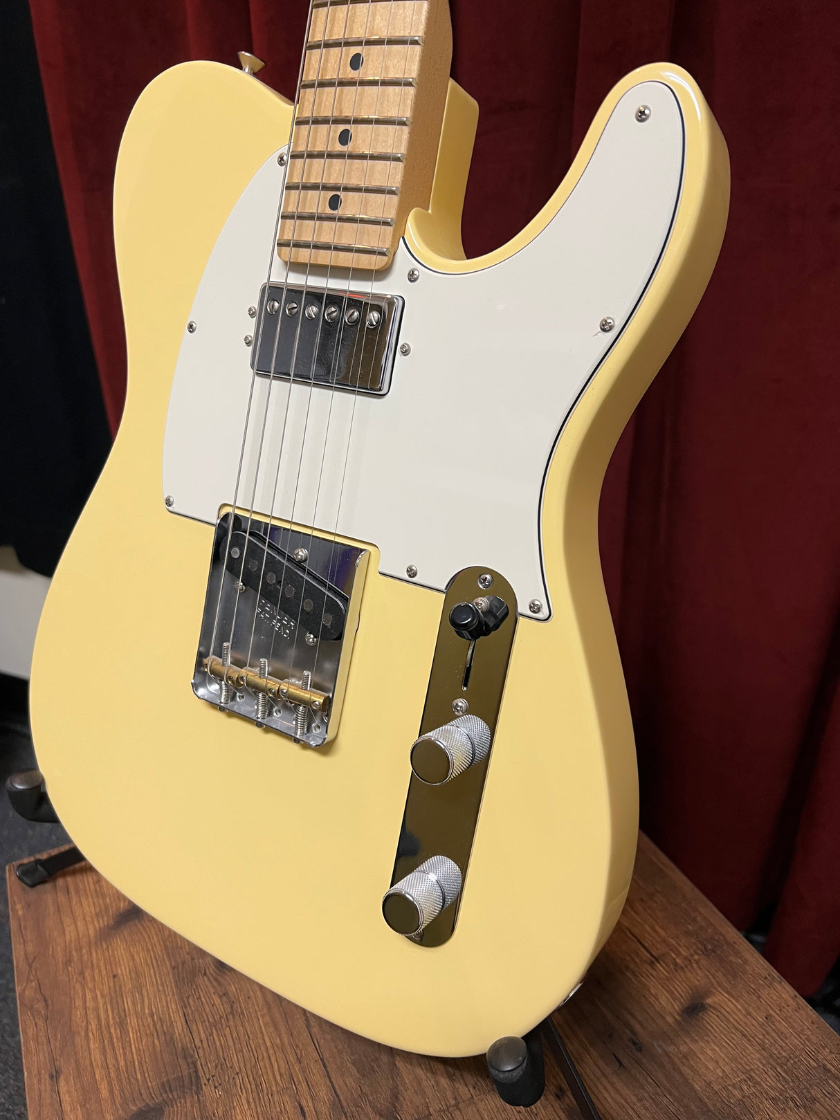 Used 2019 Fender American Performer Telecaster Humbucker Vintage White