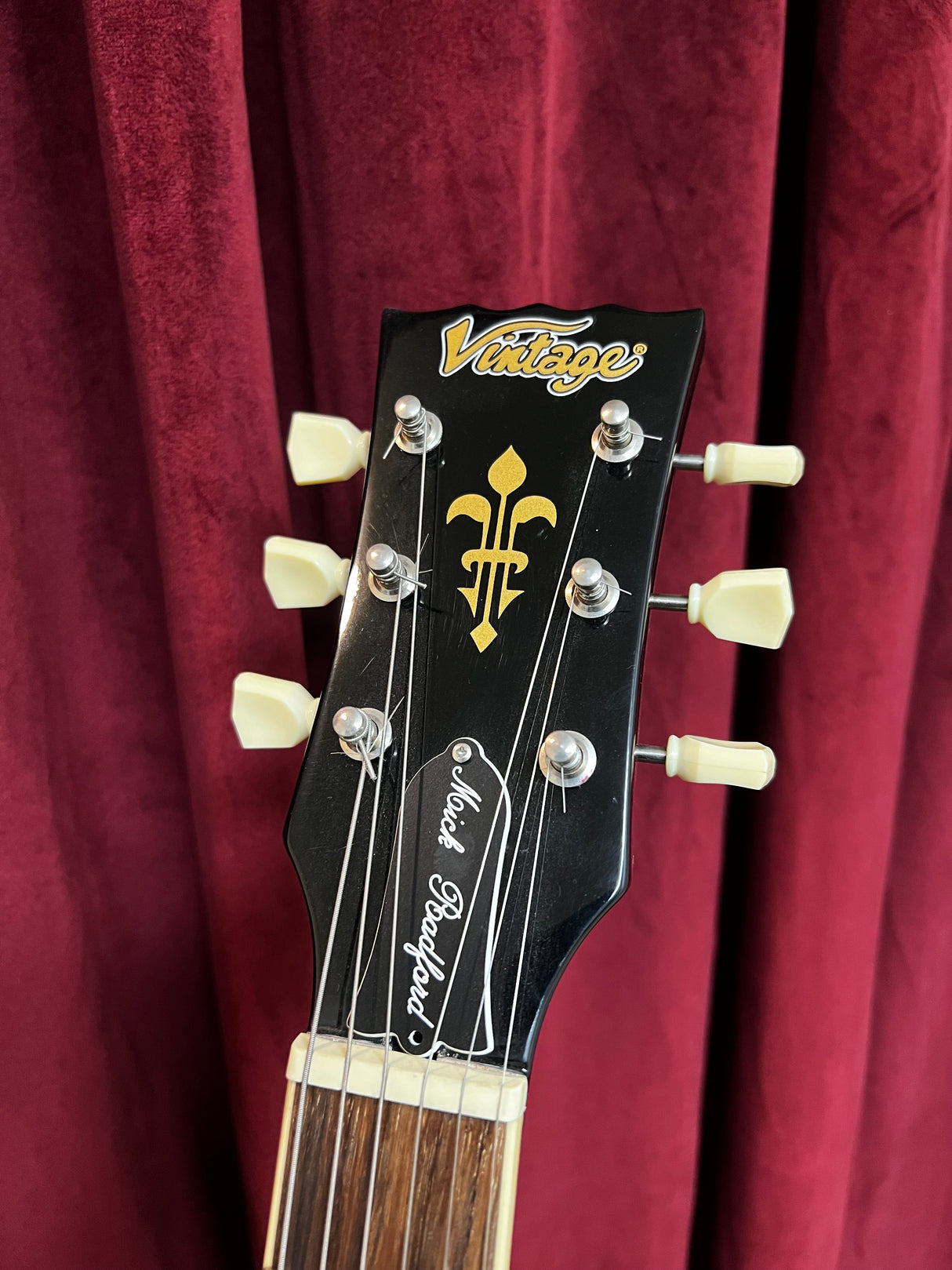 Used 2016 Vintage V100MU Gold Top Midge UR LP P-90's