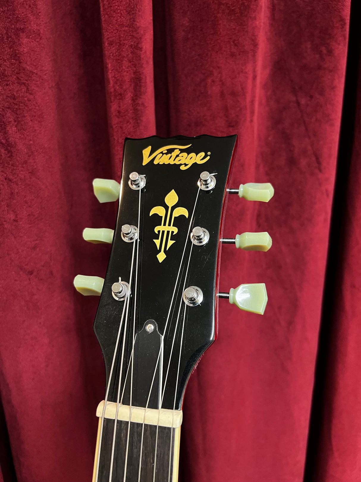 Used 2019 Vintage V100CS Cherry Burst Trev Wilkenson PU's