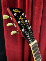 Used 2019 Vintage V100CS Cherry Burst Trev Wilkenson PU's