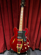 Used 2018 Epiphone Riviera Custom P-93 Electric Guitar Wine