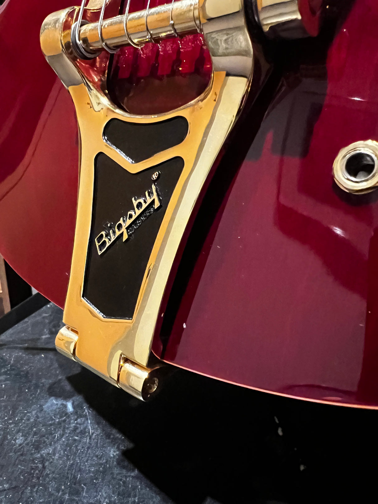 Used 2018 Epiphone Riviera Custom P-93 Electric Guitar Wine