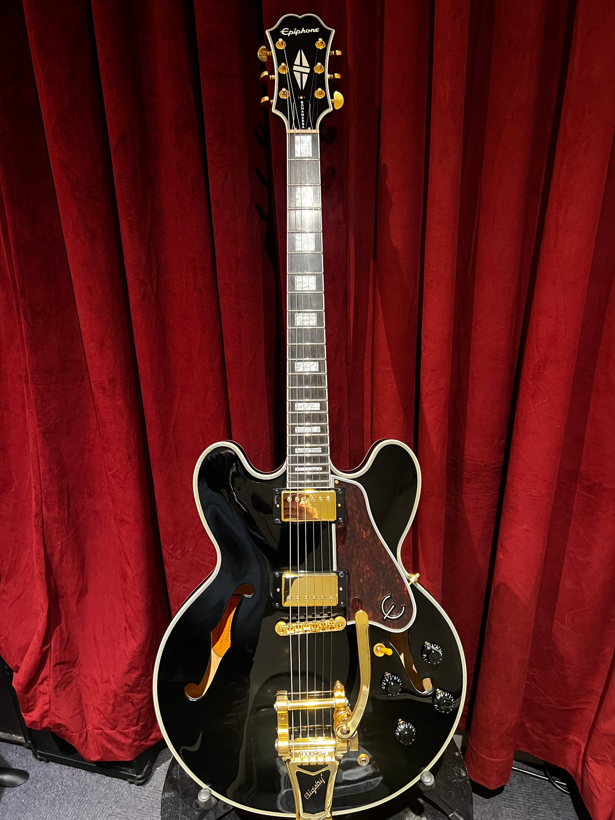 Used 2019 Epiphone Joe Bonamassa LTD ES355 (Black) w/OHSC