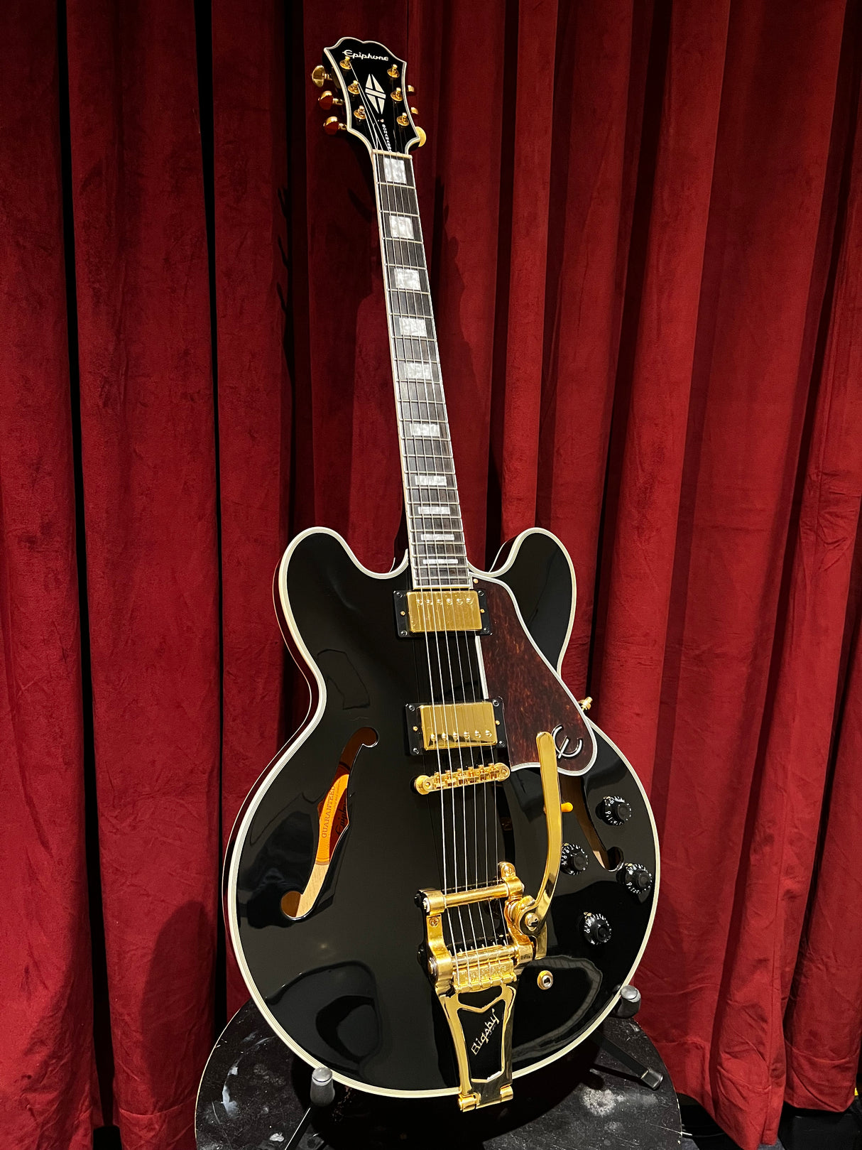 Used 2019 Epiphone Joe Bonamassa LTD ES355 (Black) w/OHSC