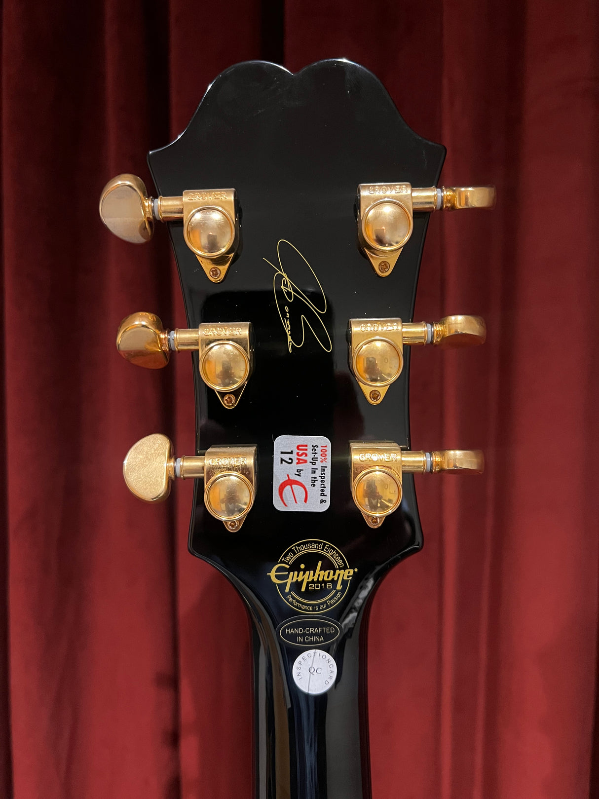 Used 2019 Epiphone Joe Bonamassa LTD ES355 (Black) w/OHSC