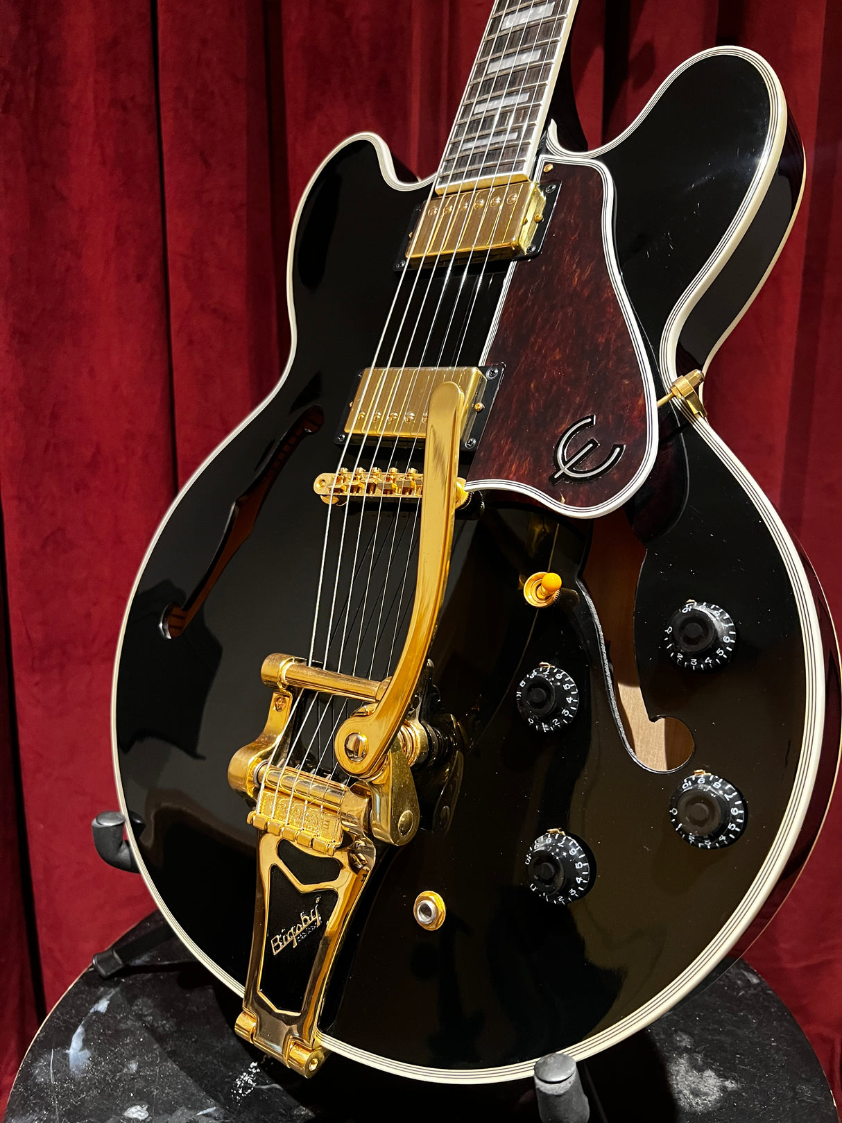 Used 2019 Epiphone Joe Bonamassa LTD ES355 (Black) w/OHSC