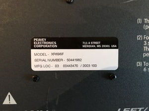 PEAVEY XR-696F 1200 watt Powered Mixer