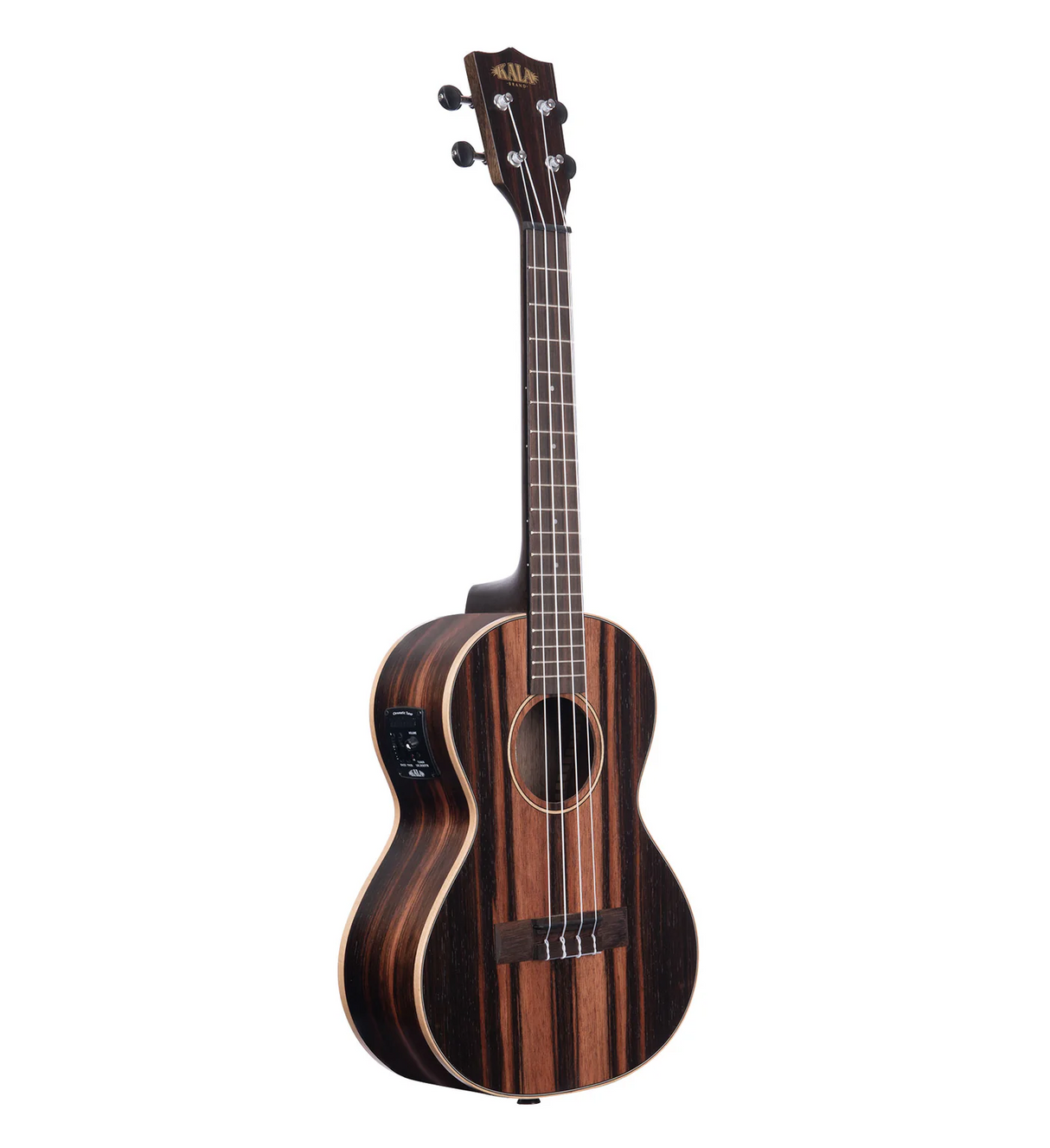 Kala Striped Ebony Tenor Ukulele w/EQ