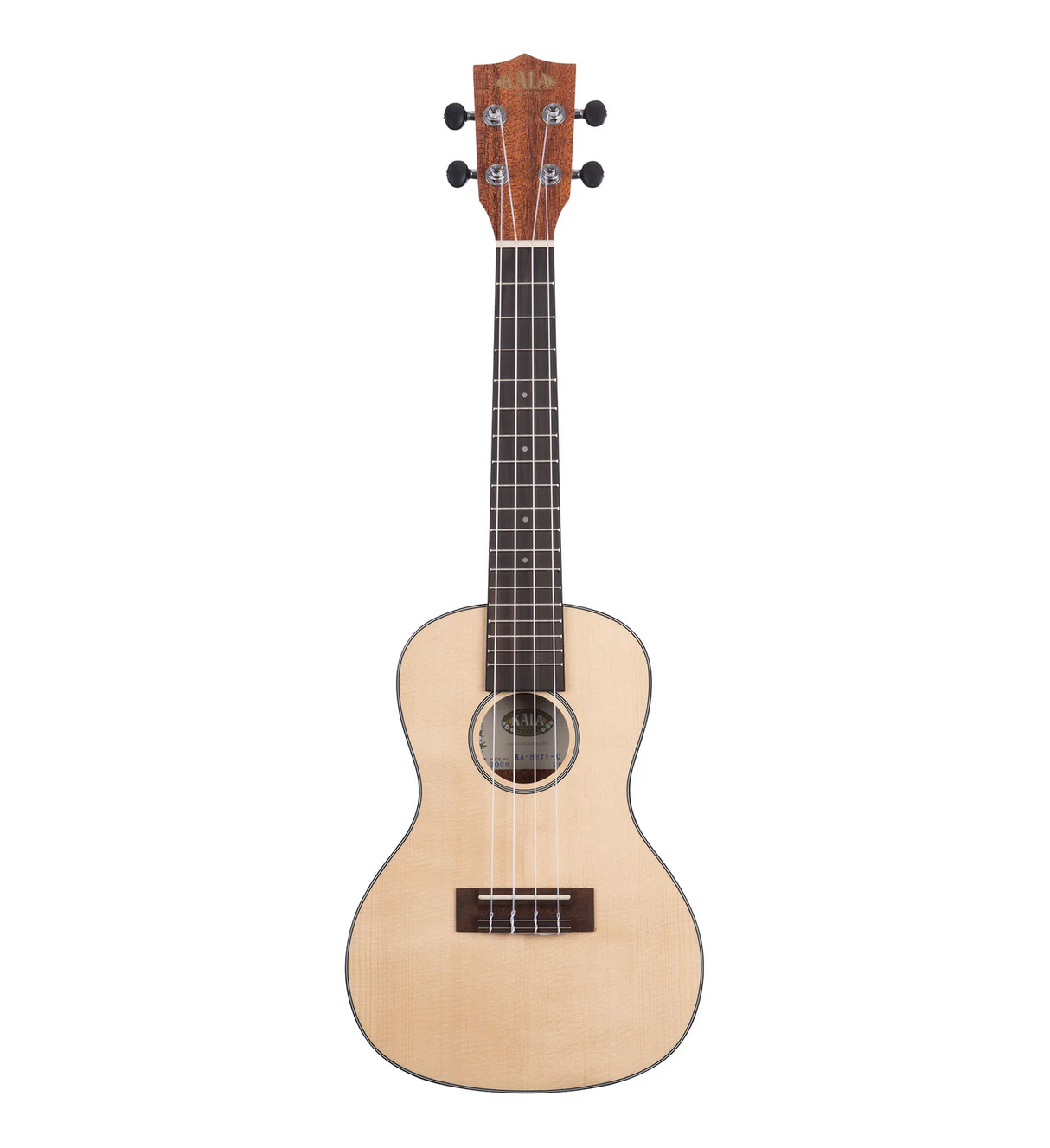 Kala Solid Spruce Top Mahogany Travel Concert Ukulele