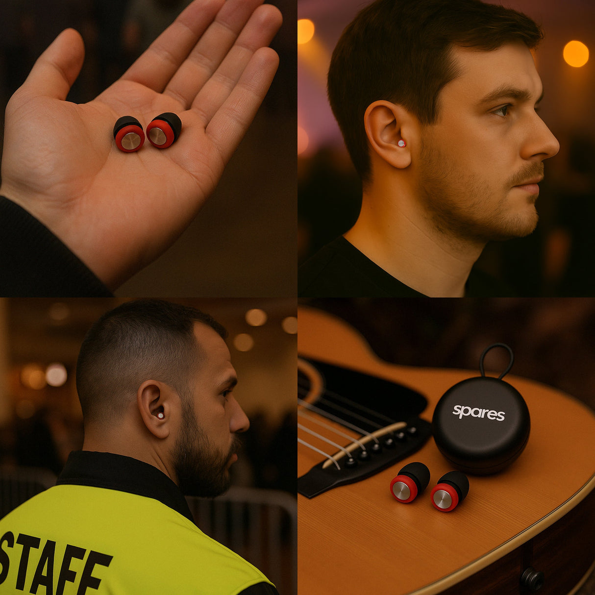 High Fidelity Concert Earplugs – Reusable Hearing Protection, Clear Sound