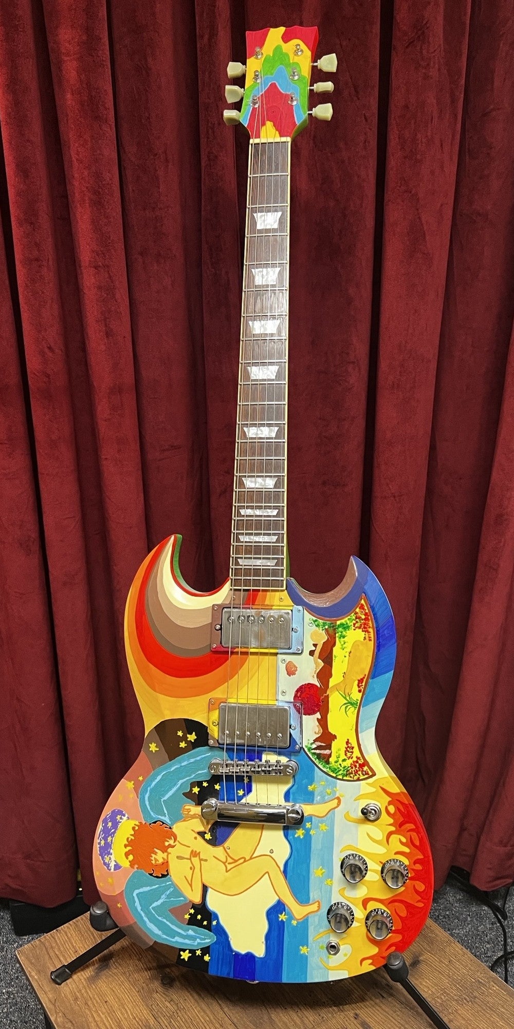 Used JHS Vintage Guitars Custom Shop "The Fool" Eric Clapton SG Tribute Guitar