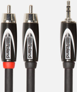 10ft Interconnect Cable, 3.5mm TRS-Dual RCA - Black Series